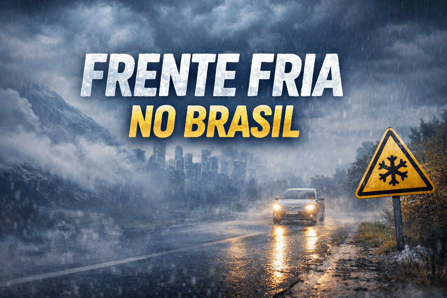 Frente fria intensa no Brasil: será a maior da história?